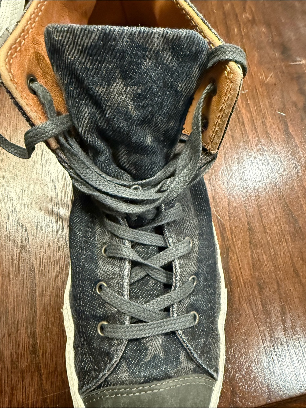 Converse CT  All Star Premium Post  High Top Lace-Up Sneakers 139906C Worn Denim - Picture 15 of 15